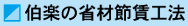 伯楽の省材節賃工法